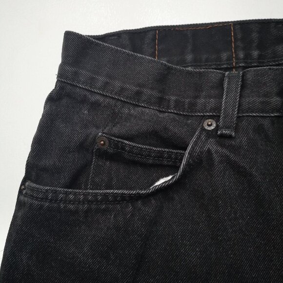 Levi's Men's Size 32 Waist Zipper & Button Closure Straight Leg Black Jeans - Picture 6 of 12